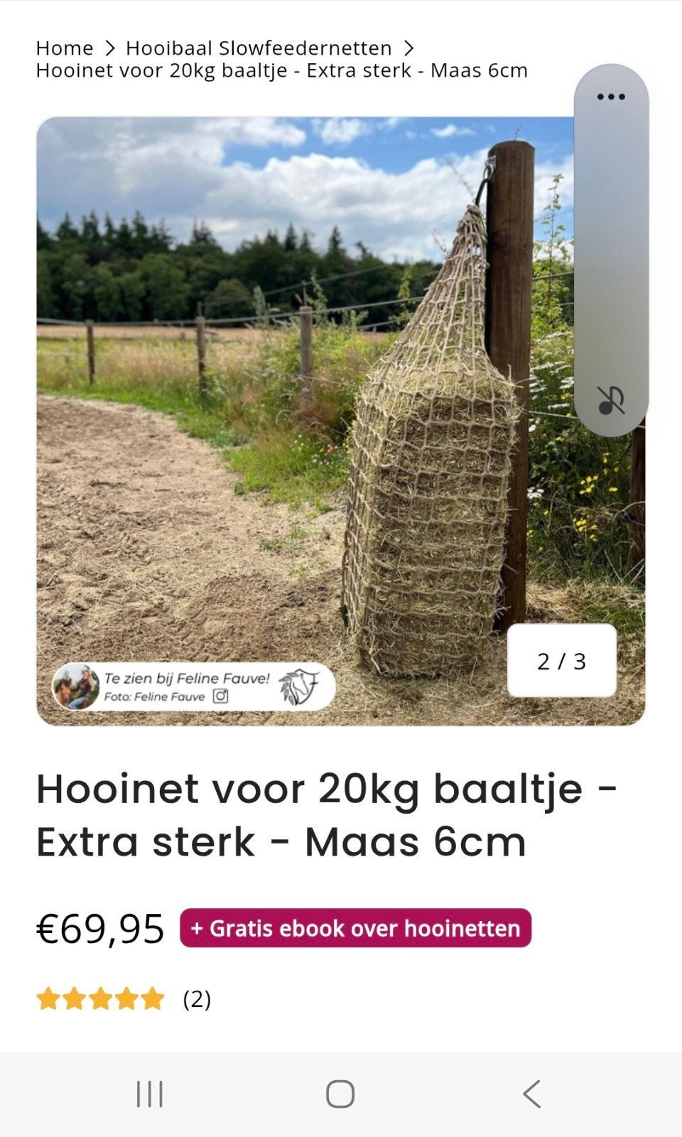 hooinet paardeerlijk, Ophalen of Verzenden