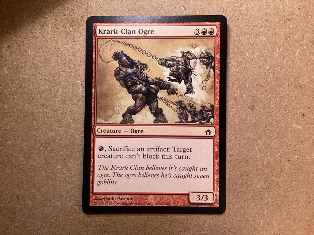 1x Krark-Clan Ogre [071/165] (Near Mint), Ophalen of Verzenden, Zo goed als nieuw, Losse kaart