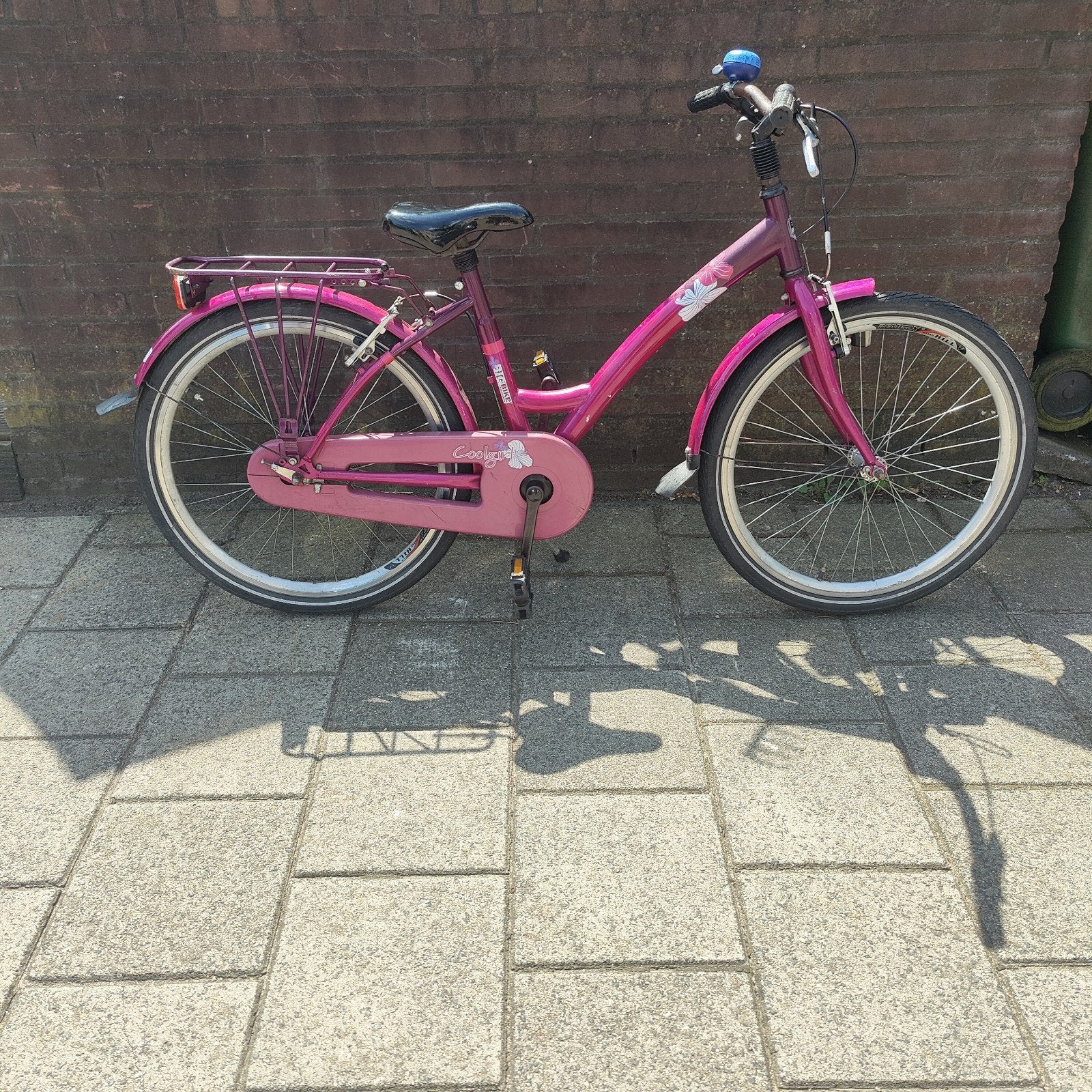 Leuke roze meisjesfiets 24 inch, Ophalen, Gebruikt, 24 inch