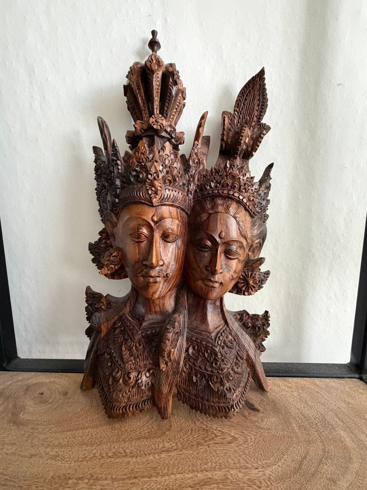 Shiva beeld houtsnijwerk 37 cm, Ophalen, Zo goed als nieuw