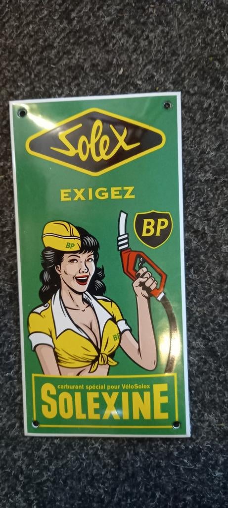 Echt emaille reclame bordje zie foto, Verzamelen, Ophalen of Verzenden, Reclamebord