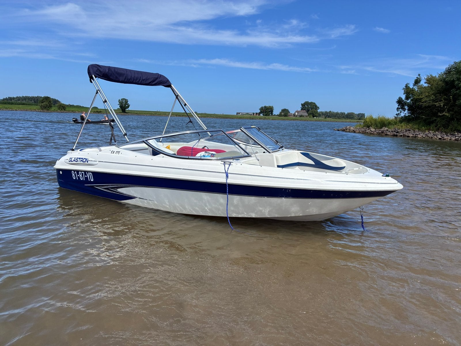 Glastron SX 175 Speedboot met Trailer, Watersport en Boten, Ophalen, Overige merken, Binnenboordmotor, Tot 1.00 meter