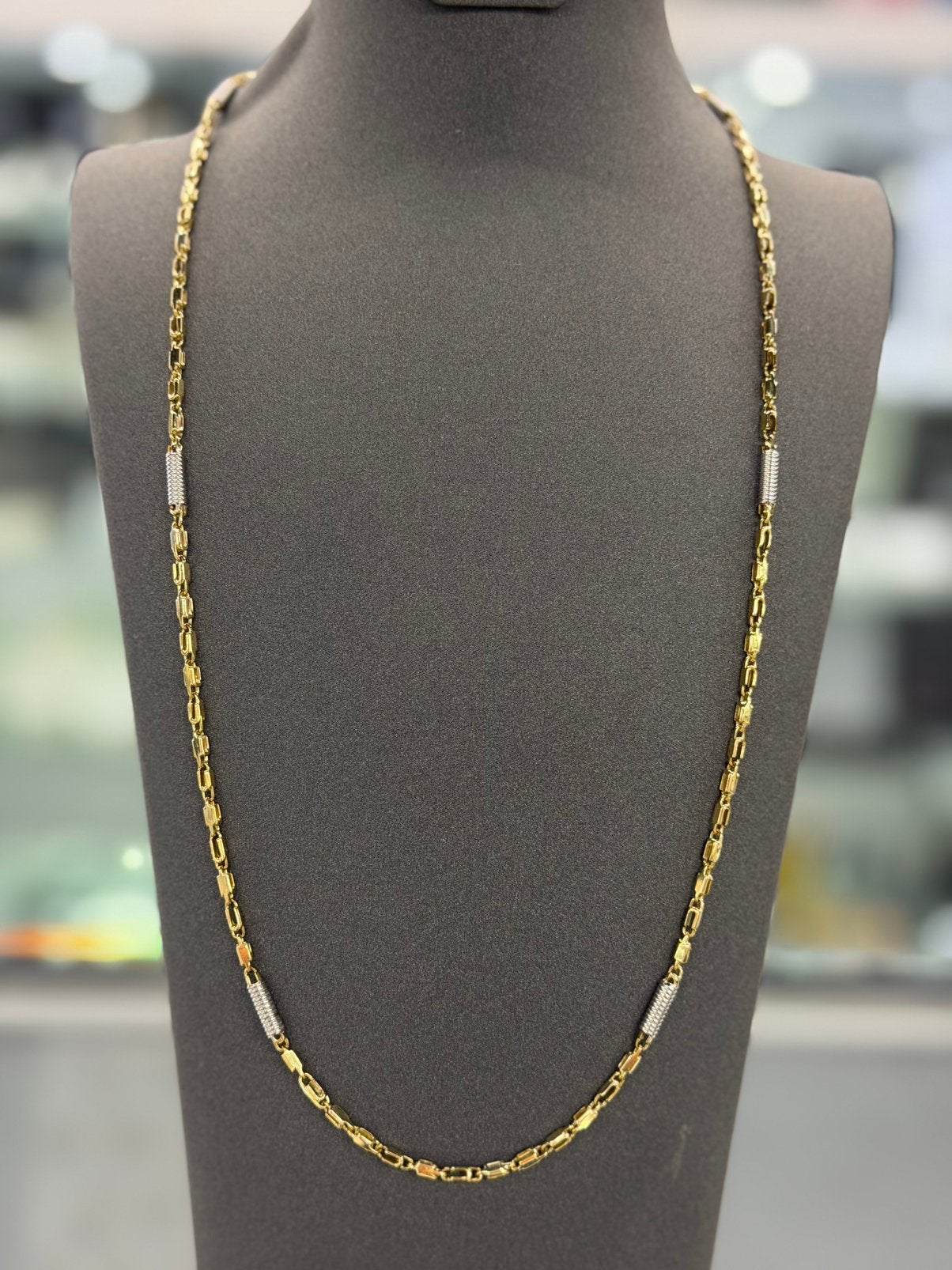 14 Karaat Goud - Ketting - Monte Carlo - Massief - 24.11 Gr, Ophalen of Verzenden, Nieuw, Goud