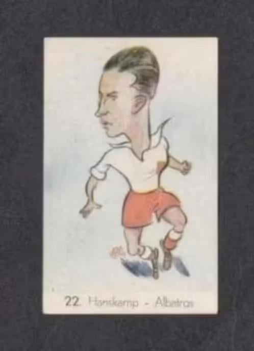 Voetbalplaatje Hanskamp Albatros Apeldoorn 1949 (22)., Ophalen of Verzenden, Zo goed als nieuw