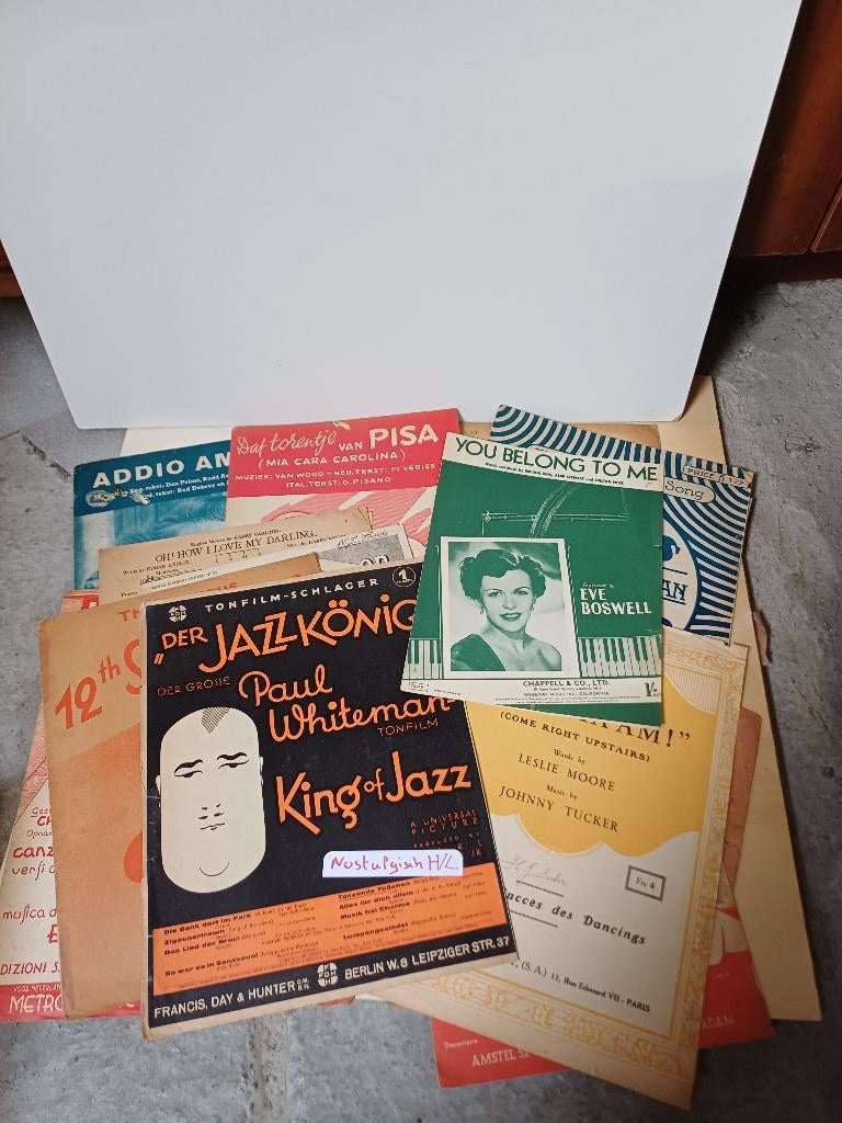 Nostalgische Bladmuziek +wat Jazz bundel H/L, Ophalen of Verzenden, Gebruikt, Artiest of Componist, Overige genres