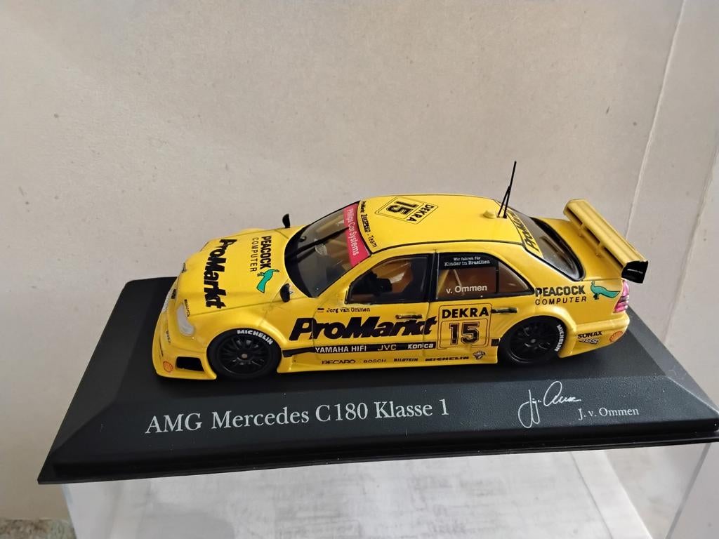 AMG MERCEDES C180  KLASSE 1    MINICHAMPS, Ophalen of Verzenden, Zo goed als nieuw, Auto, MiniChamps