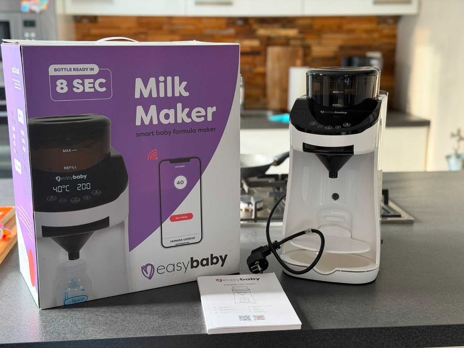 Easybaby Milk Maker, Kinderen en Baby's, Babyvoeding en Toebehoren, Automatisch, Gebruikt, Ophalen of Verzenden, Flessenmaker