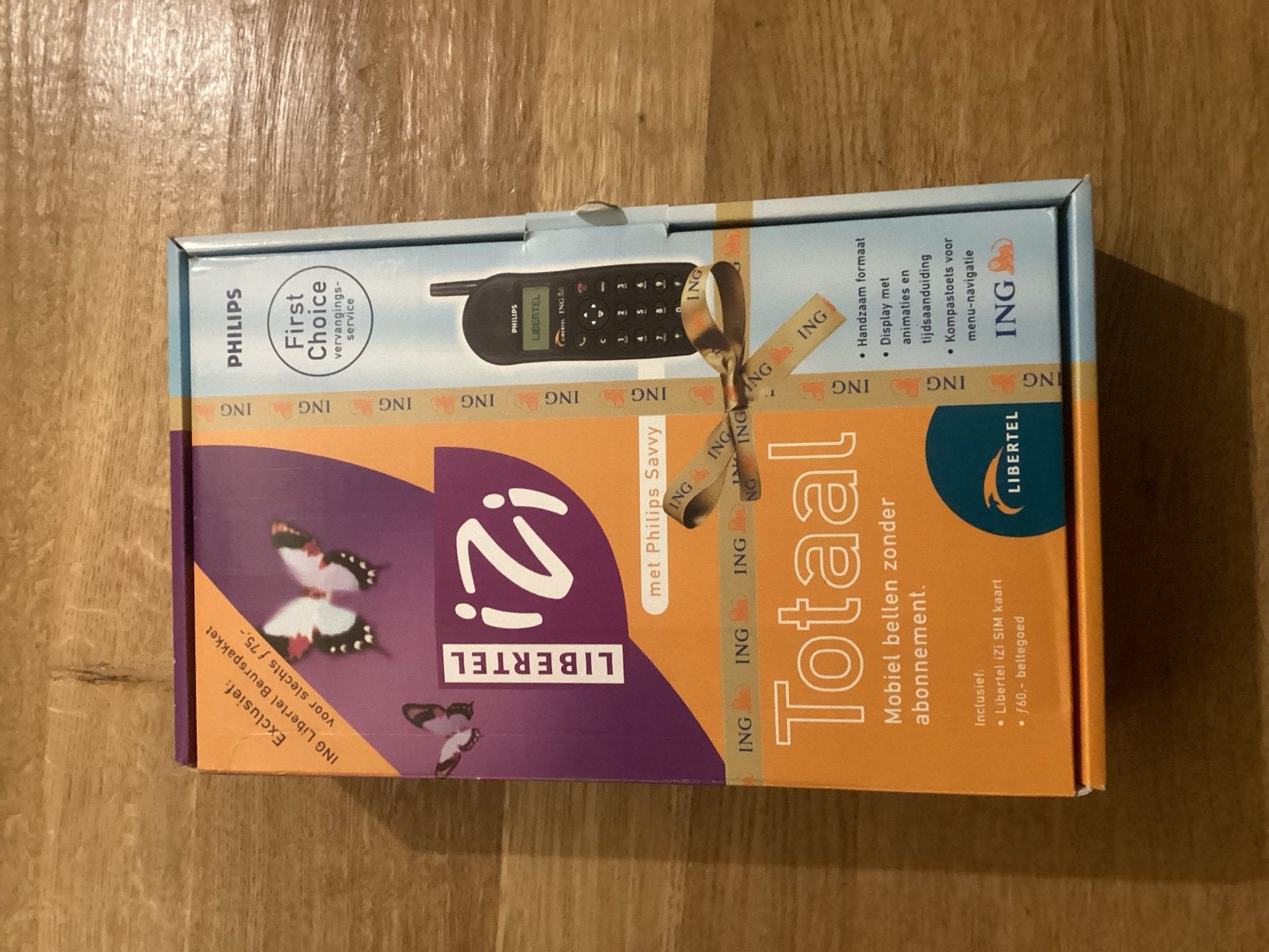 Philips Savvy GSM Telefoon originele doos ING/Libertel 1999, Geen camera, Ophalen of Verzenden, Zo goed als nieuw, Klassiek of Candybar