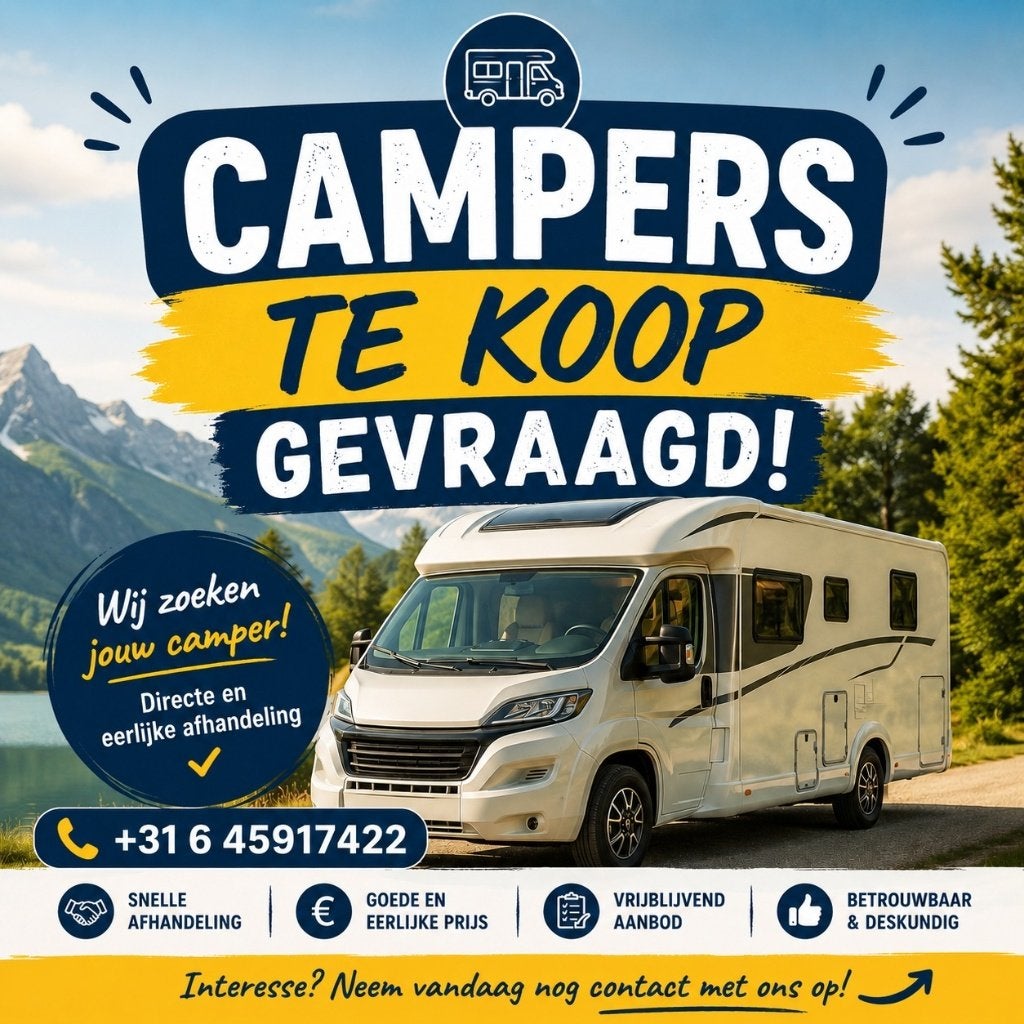 " CAMPERS TE KOOP GEVRAAGD ", Buscamper of Camperbus, Ringverwarming, Pössl, Bedrijf