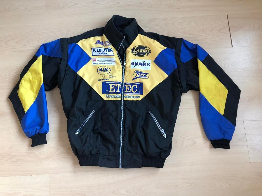 Net en goed jack zonder slijtage, maat L met sponsornamen, Ophalen of Verzenden, Tweedehands, Heren, Jas | textiel