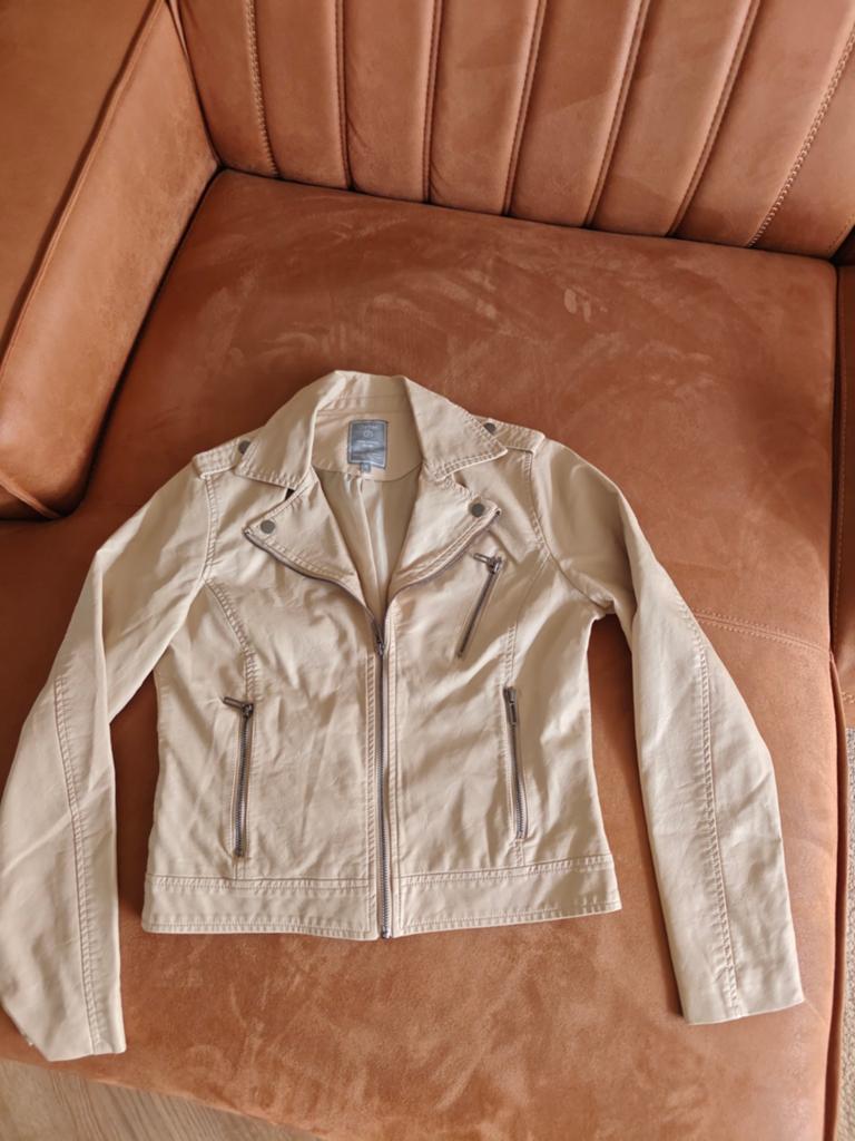 Geisha bikerjack maat M 38 beige, Maat 38/40 (M), Geisha, Beige, Ophalen of Verzenden