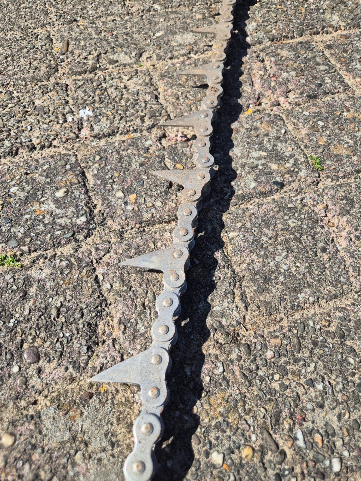 6 meter rvs ketting met messen, Ophalen of Verzenden, Gebruikt