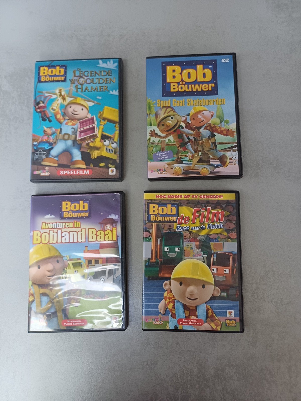 4x Bob de Bouwer DVD's, Cd's en Dvd's, VHS | Kinderen en Jeugd, Alle leeftijden, Ophalen of Verzenden, Zo goed als nieuw