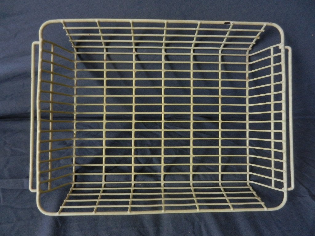 Geel plastic staaldraad keuken rek Tomado / Pilastro, Antiek en Kunst, Kunst | Designobjecten, Ophalen of Verzenden