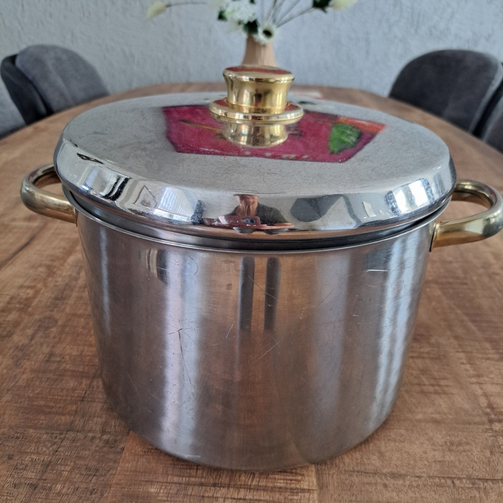 Grote pan van Le Chef, Ophalen of Verzenden, Gebruikt, Rvs