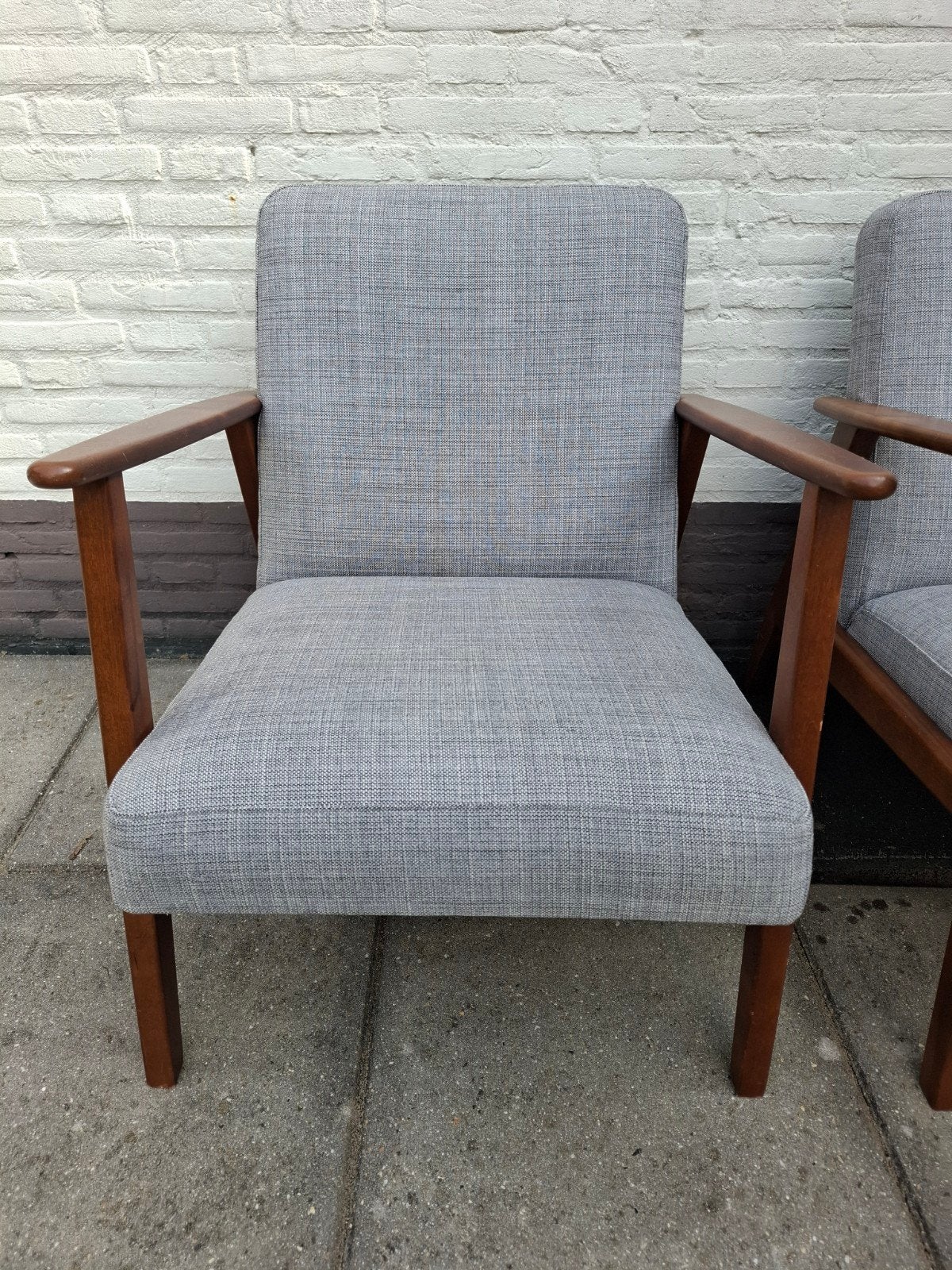 IKEA Ekenaset fauteuil - Mid-century modern design, Ophalen, 75 tot 100 cm, Zo goed als nieuw, Stof