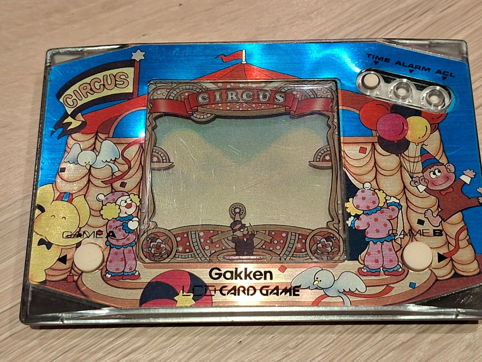Vintage Gakken Circus Card Game Handheld Console, Ophalen of Verzenden, Overige merken, Gebruikt