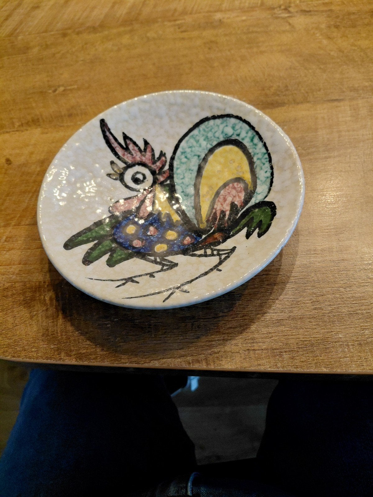 Decoratief Spaans bordje met haanmotief, Verzenden
