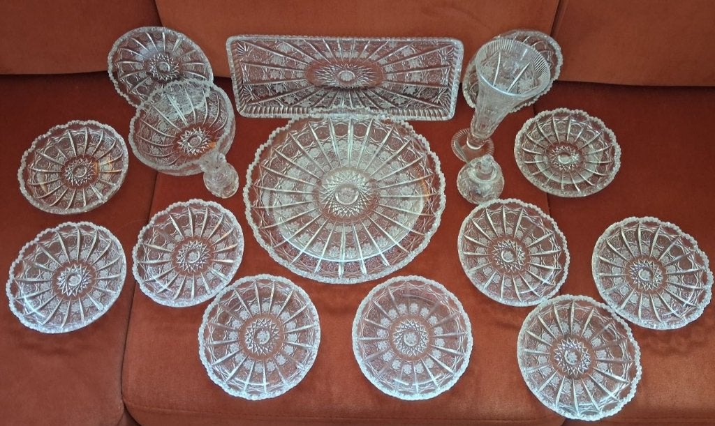 Kristallen Servies (Parijse slijp), Ophalen