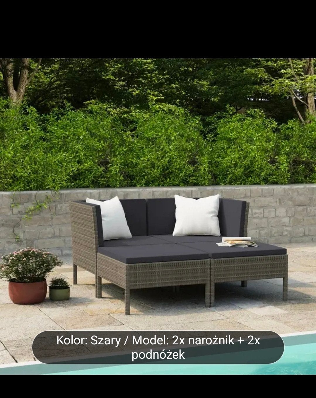 VidaXL Loungeset met kussens - Nieuw, Bank, 3 zitplaatsen, Nieuw, Ophalen of Verzenden