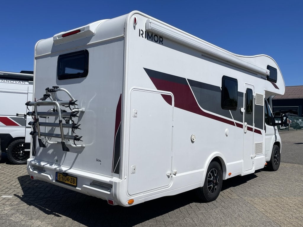 Rimor Seal 5 6 PERSOONS/DAKAIRCO/MAVE LEVELSYSTEEM/FIETSENDR, Caravans en Kamperen, Campers, Alkoof, Fiat, Treinzit, Bedrijf