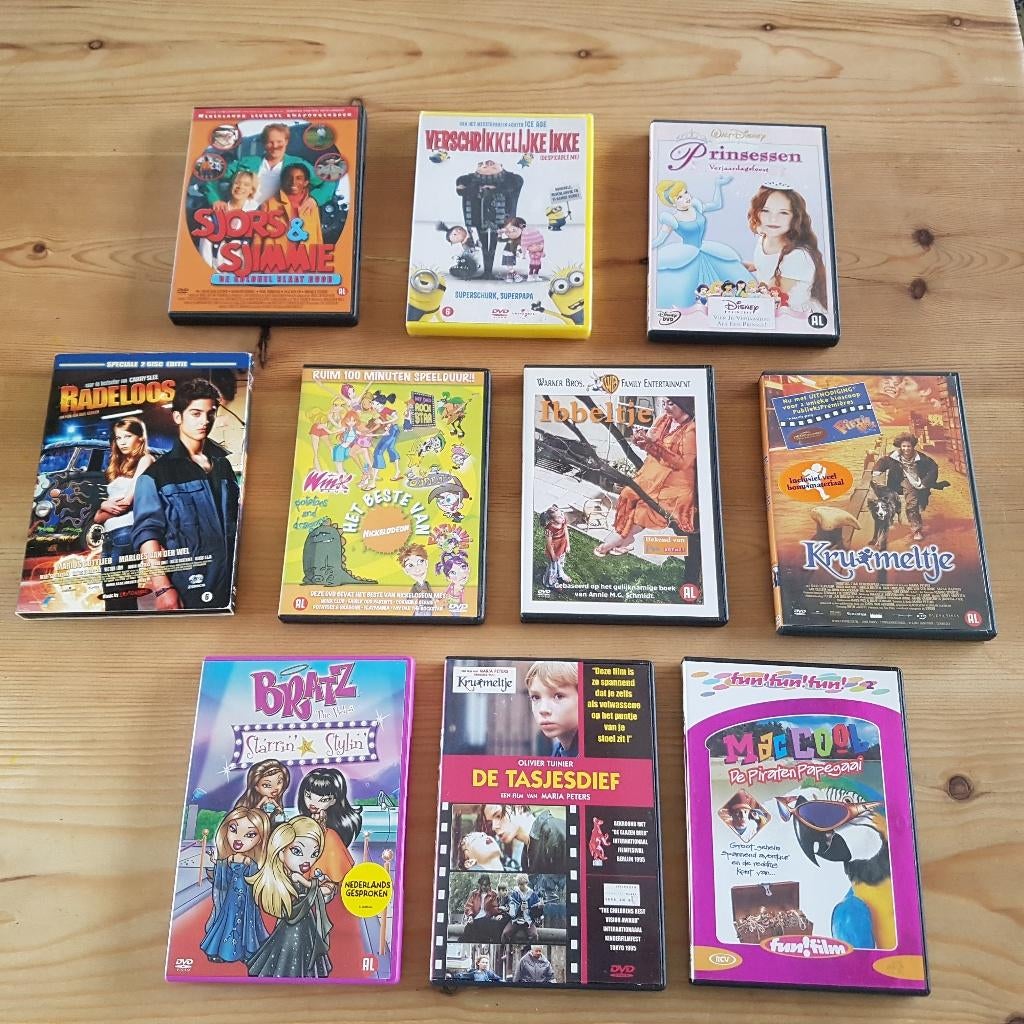 10 kinder dvds Nederlands gesproken, Cd's en Dvd's, Dvd's | Kinderen en Jeugd, Alle leeftijden, Ophalen of Verzenden, Zo goed als nieuw