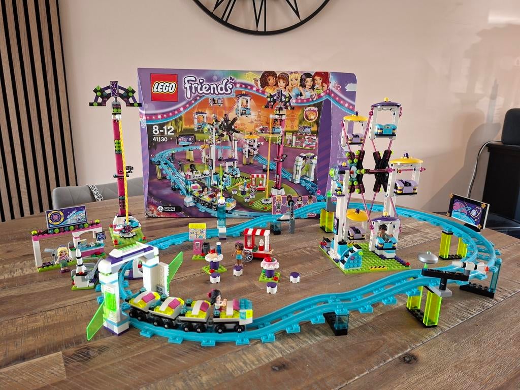 Lego Friends 41130 achtbaan pretpark, Kinderen en Baby's, Speelgoed | Duplo en Lego, Ophalen of Verzenden, Zo goed als nieuw