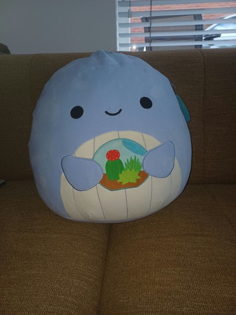 Originele Squishmallows Samir the Light Blue Whale, Overige karakters, Overige typen, Blauw, Nieuw