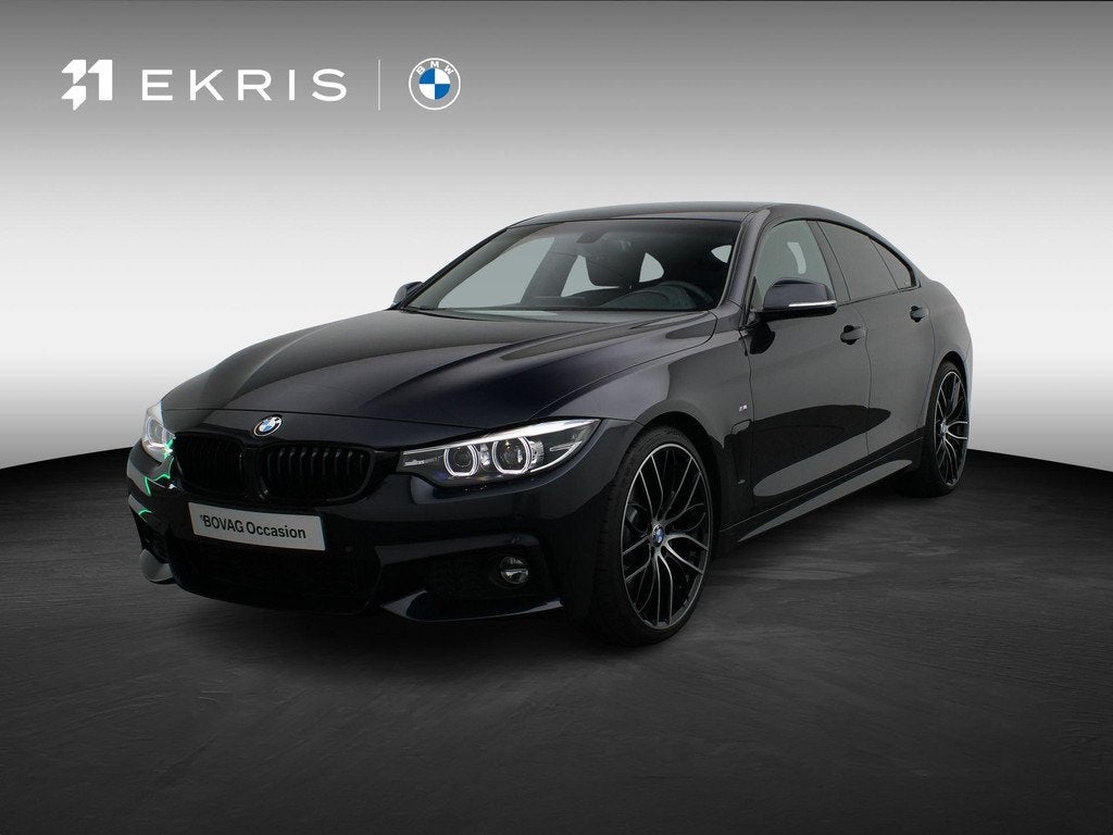 BMW 4 Serie Gran Coupé 440i High Executive | M Sportpakket, Auto's, Gebruikt, Euro 6, 1595 kg, Zwart