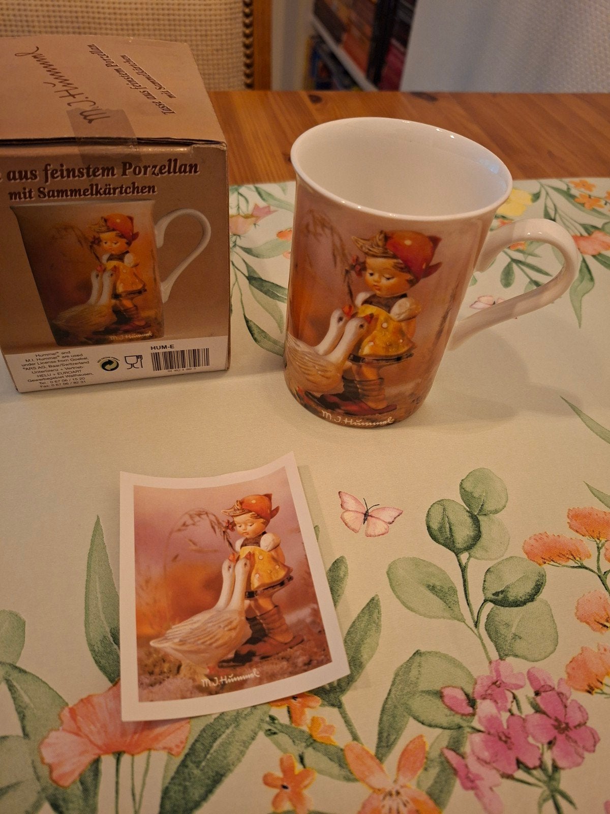 Hummel drinkbeker, Ophalen