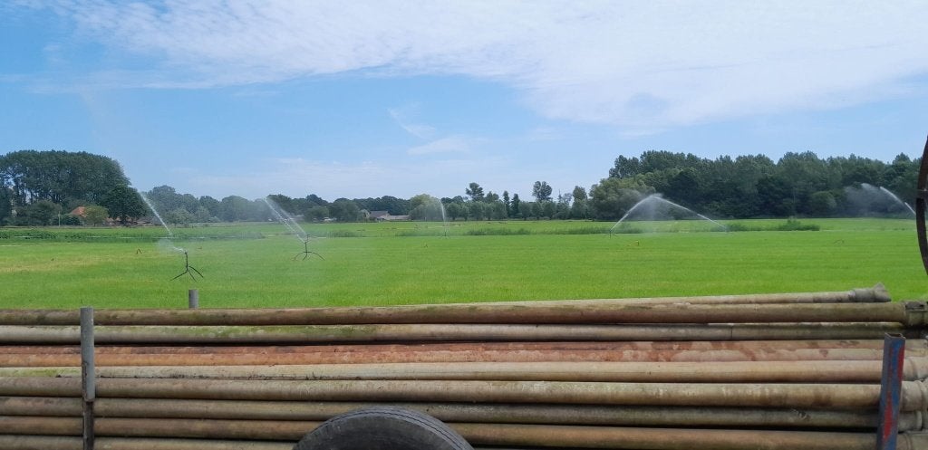 Beregeningsbuizen Laval 80 incl sproeiers en slang, Ophalen, Gebruikt, Cirkelsproeier