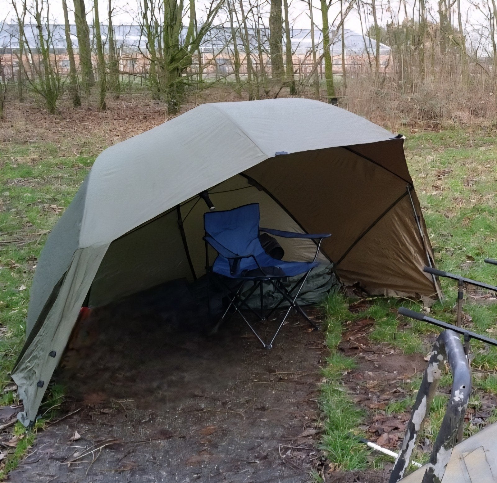 Nieuwe Vissersparaplu met Overwrap - Ongebruikt!, Ophalen of Verzenden, Zo goed als nieuw, Overige typen