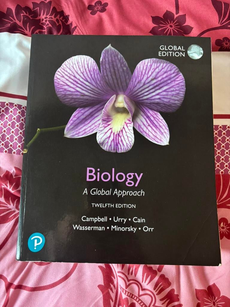 Campbell Biology A Global Approach 12th edition, Ophalen of Verzenden, Zo goed als nieuw, Natuurwetenschap