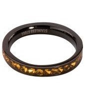 Goldtone AA1 Zirkon Melano Style Ring RM 19mm, Sieraden, Tassen en Uiterlijk, 19 tot 20, Nieuw, Dame of Heer, Zilver