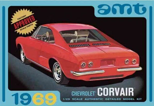 Bouwdoos 1969 Chevy Corvair 3n1 AMT, Hobby en Vrije tijd, Modelbouw | Auto's en Voertuigen, Overige merken, Auto, Groter dan 1:32