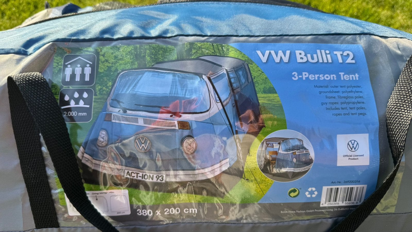 VW Bulli T2 Speeltent, zgan - 1 maal opgezet, Ophalen of Verzenden, Zo goed als nieuw