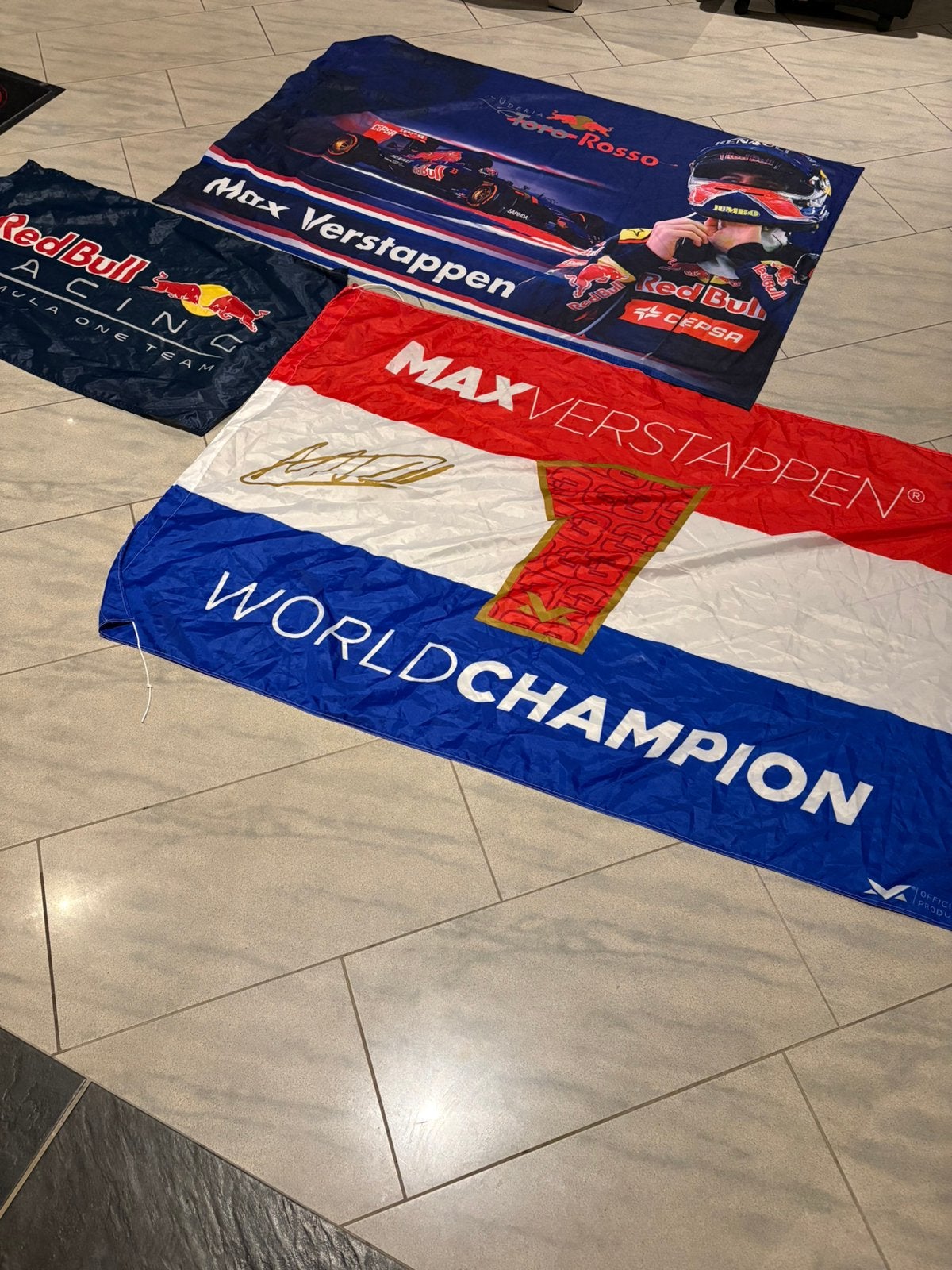Max verstappen vlaggen, Ophalen of Verzenden, Zo goed als nieuw, Formule 1