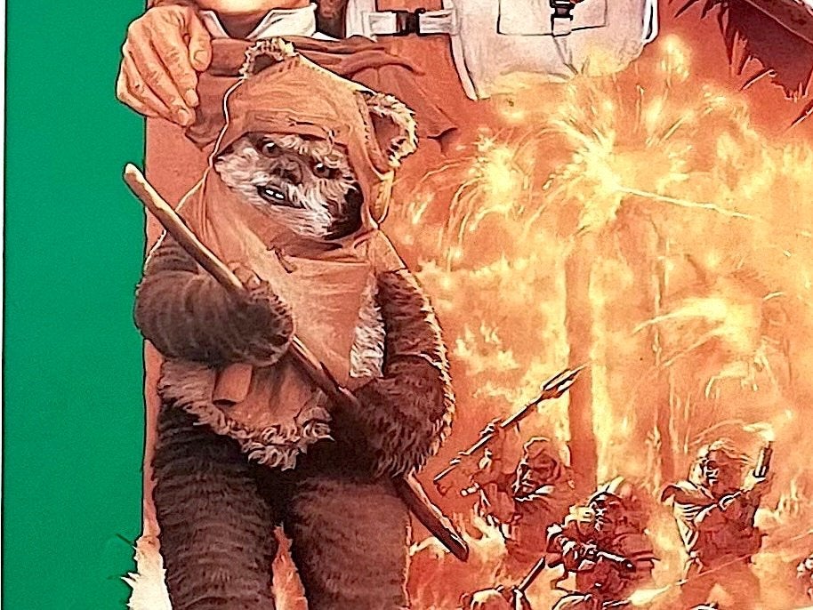 The Battle for Endor (1985) - Star Wars Ewoks Filmposter, Verzenden, A1 t/m A3, Film en Tv, Rechthoekig Staand
