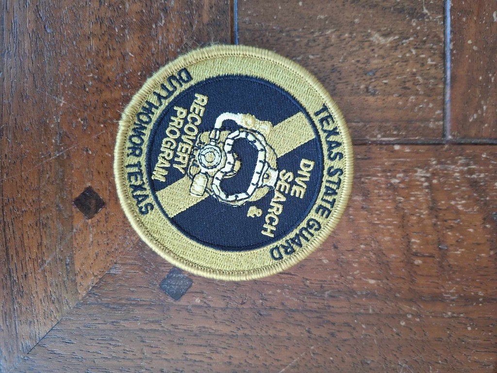 patch Texas national guard rescue dive team, Ophalen of Verzenden, Landmacht, Amerika, Embleem of Badge