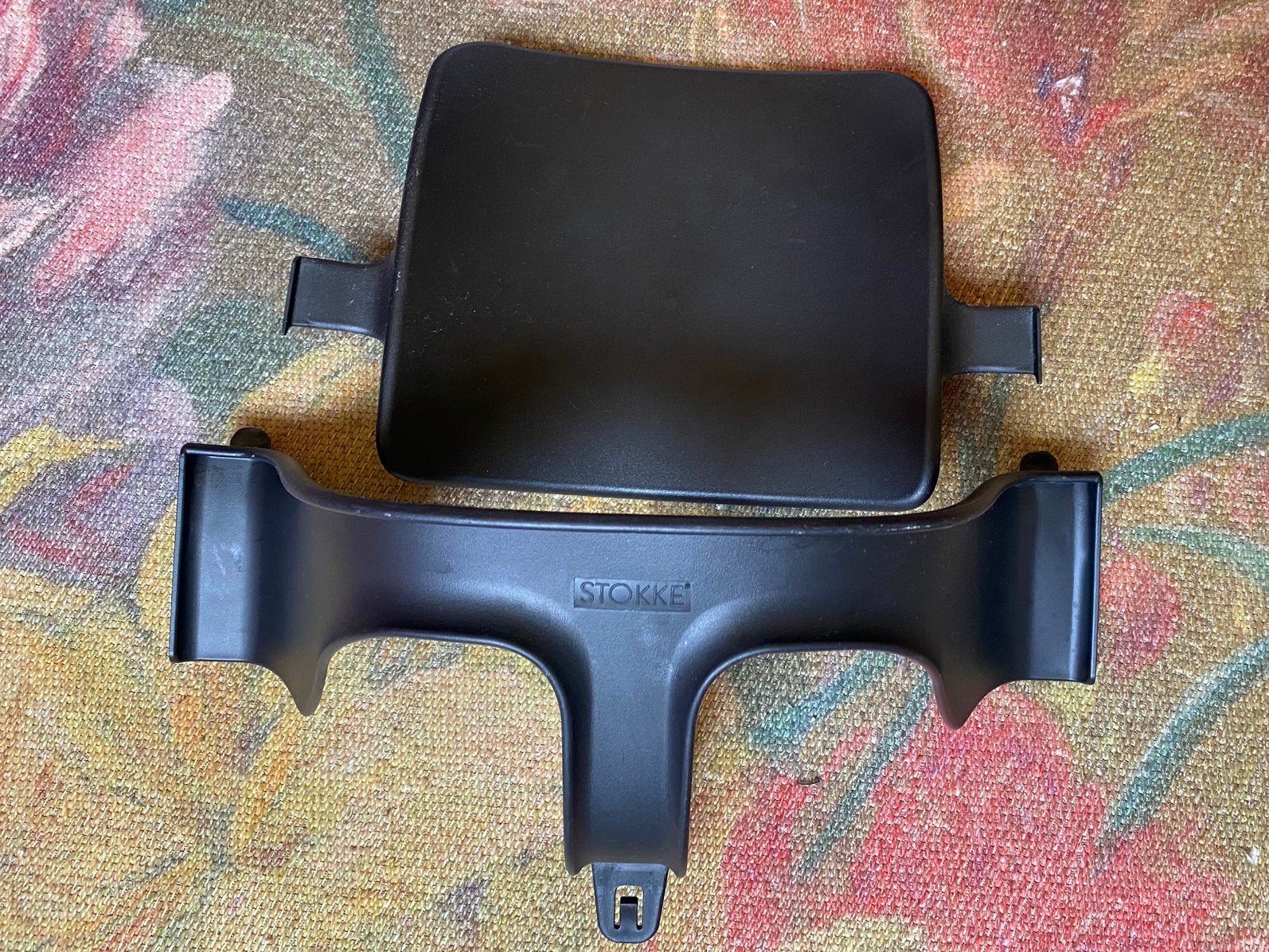 Stokke trip trap babyset zwart, Ophalen of Verzenden, Zo goed als nieuw, Meegroeistoel