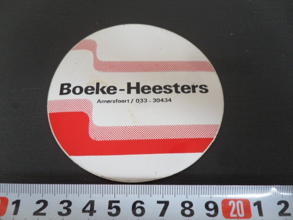 sticker Amersfoort  Boeke - Heesters, Verzamelen, Ophalen, Zo goed als nieuw