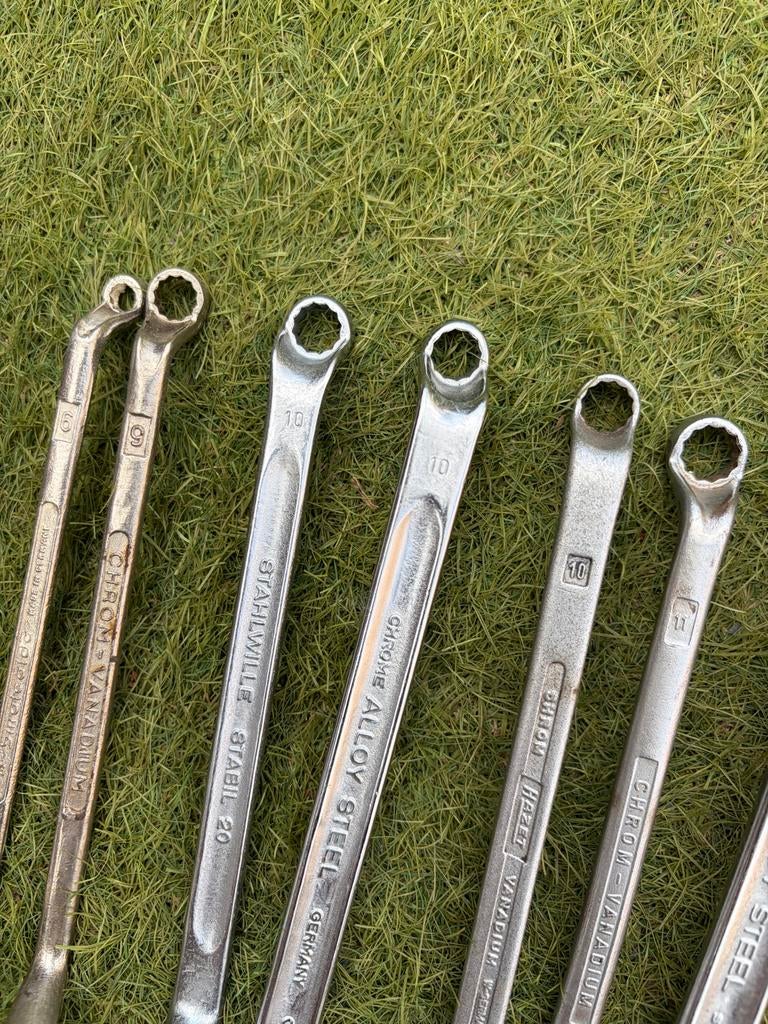 Diverse Chrome Vanadium Ringsleutels - Verschillende Maten, Ophalen of Verzenden, Gebruikt