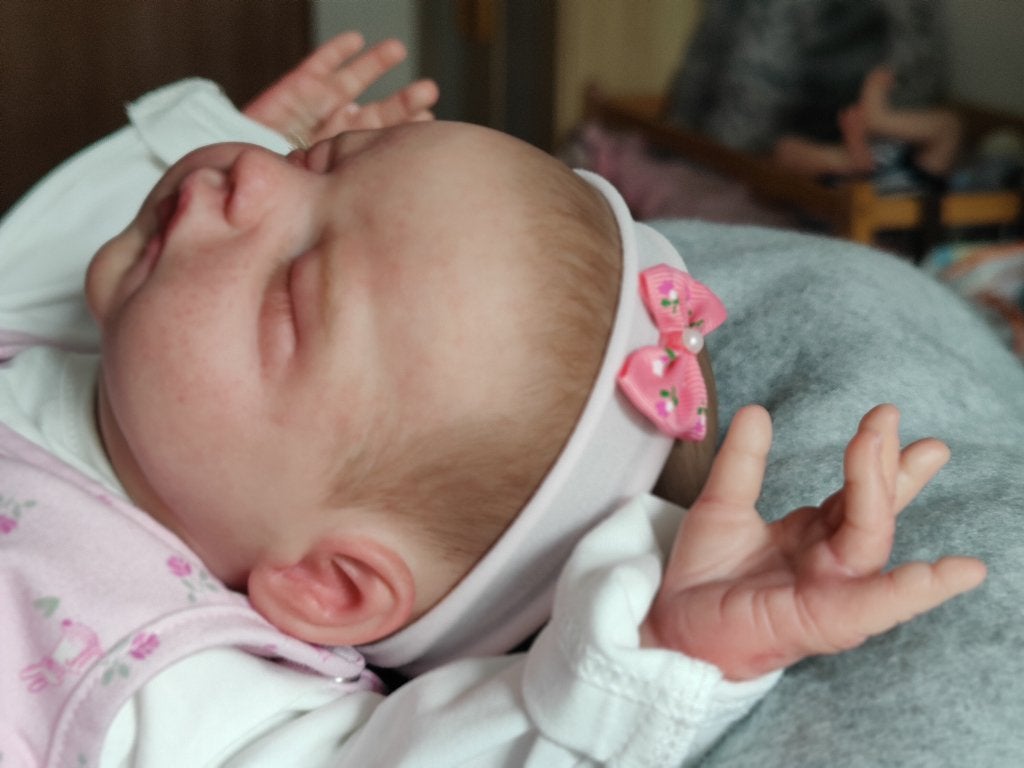 Reborn baby Jules Melanie Gebhardt, Ophalen of Verzenden, Nieuw, Babypop, Levensecht of Reborn