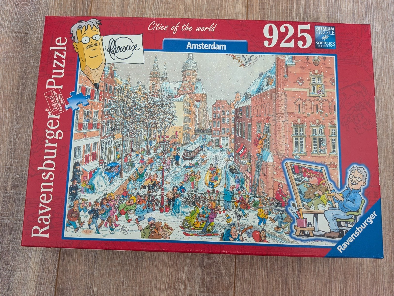 Ravensburger Jan van Haasteren Puzzel Amsterdam 925 stukjes, Ophalen, 500 t/m 1500 stukjes, Zo goed als nieuw, Legpuzzel
