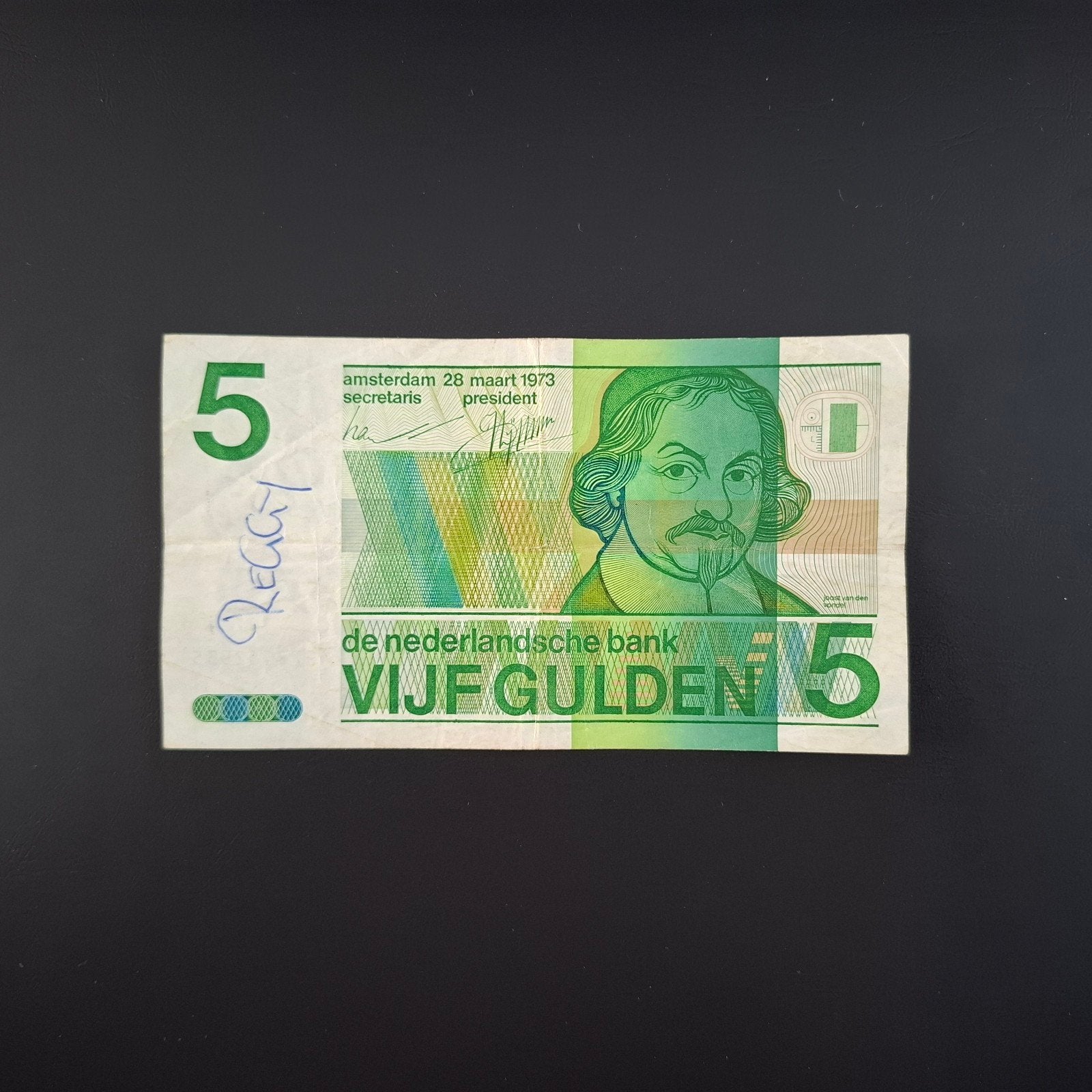 5 gulden Nederland #019, Ophalen of Verzenden, 5 gulden, Los biljet
