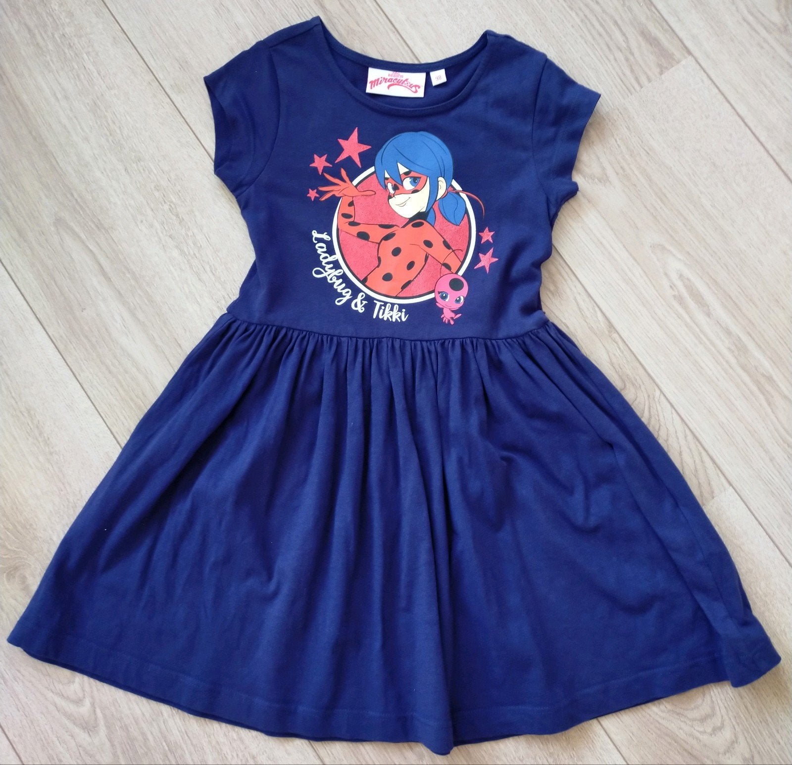 Zgan! Mooie blauwe jurk van Disney Miraculous Ladybug! Mt.98, Disney, Meisje, Ophalen of Verzenden, Zo goed als nieuw