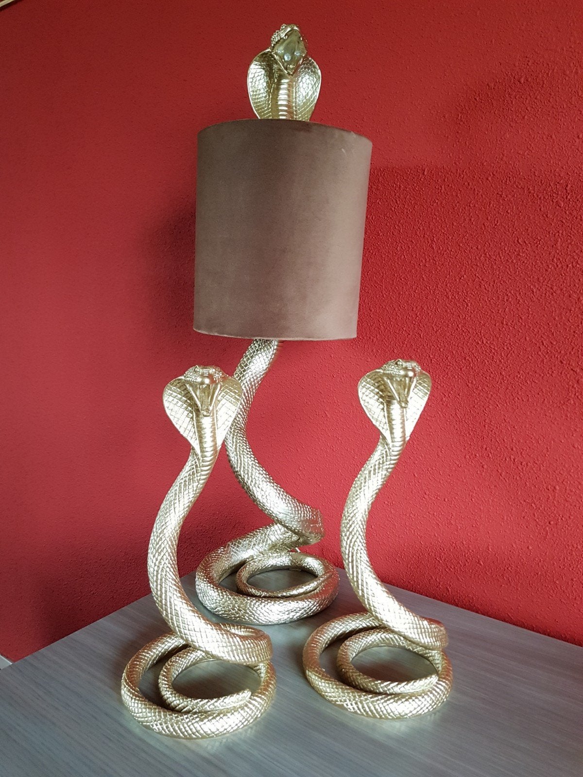 Slangen lamp en decoratie slangen set, Ophalen of Verzenden, Zo goed als nieuw, Goud