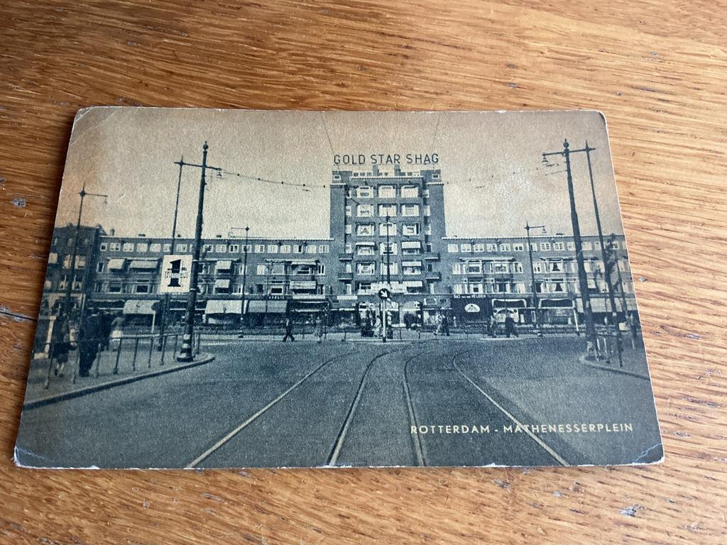 T132 Rotterdam Mathenesserplein GOLD STAR SHAG, Ophalen of Verzenden, Zuid-Holland