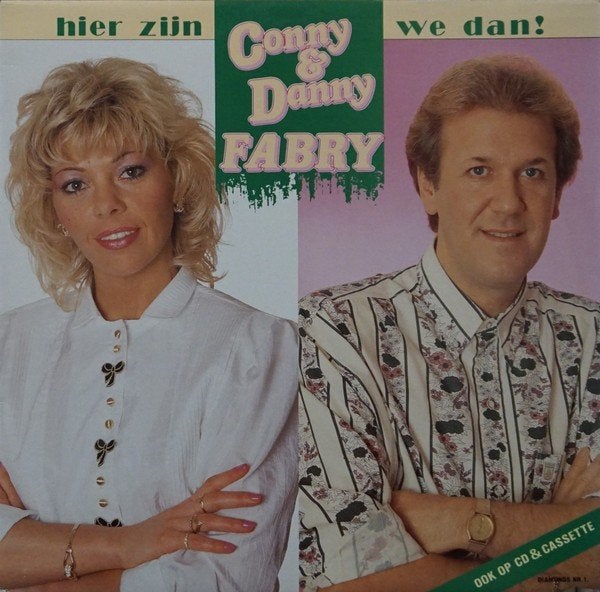 Conny & Danny Fabry  Hier Zijn We Dan!  lp, LP, Gebruikt, Levenslied of Smartlap, 12 inch