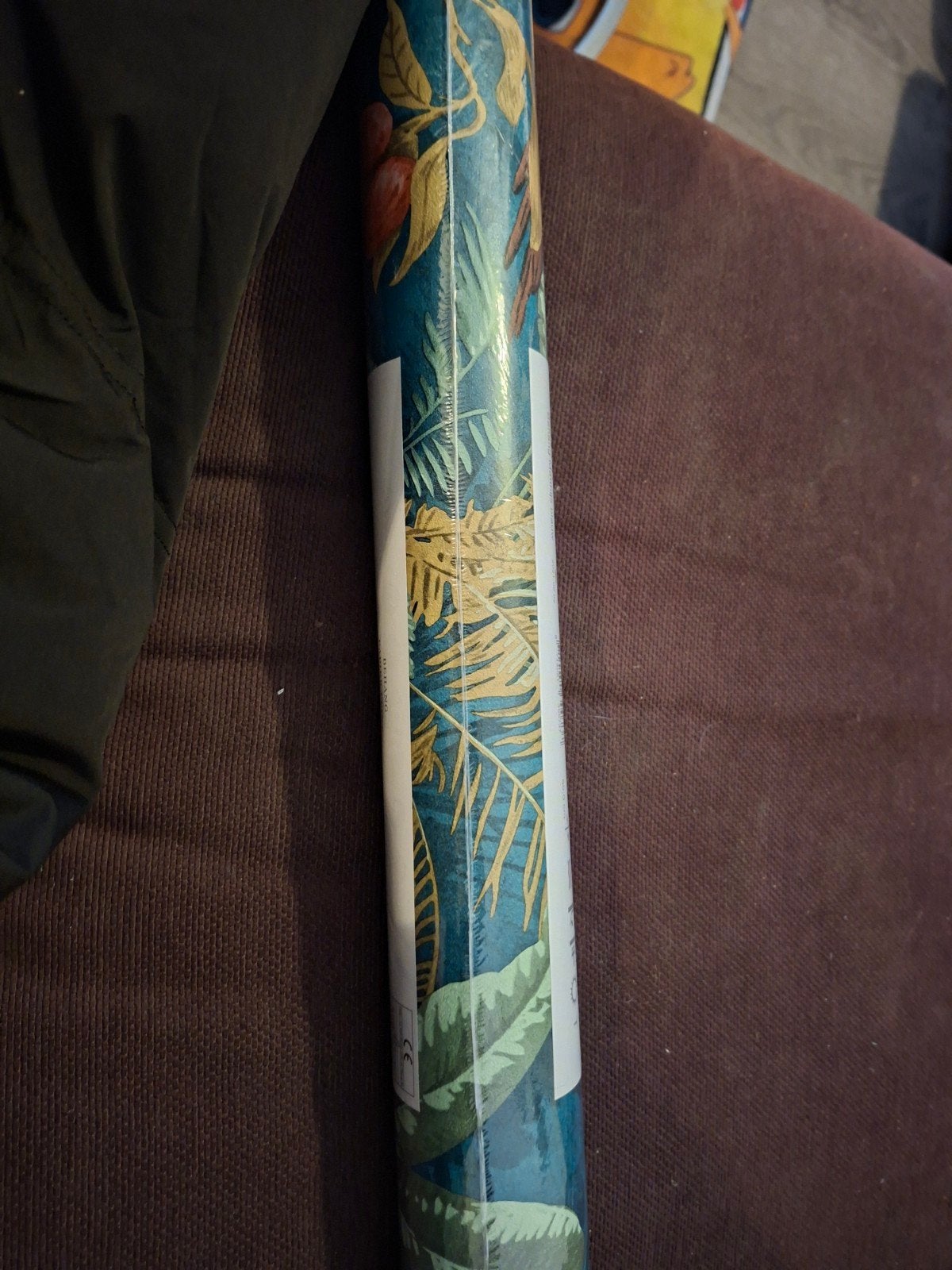 Behang Matthijs blauw met tropisch blad en bloemen, Blauw, Bladeren, Natuurlijk, Overige merken